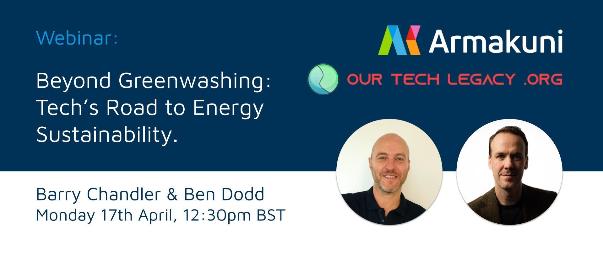 Webinar - Beyond Greenwashing: Tech’s Road to Energy Sustainability.