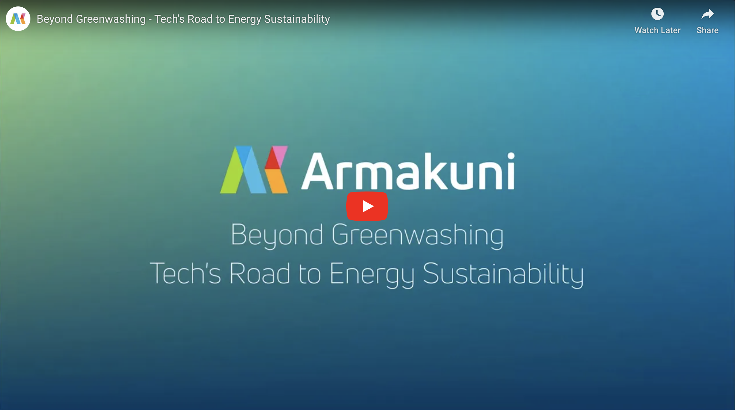 Beyond Greenwashing - Tech's Road to Energy Sustainability